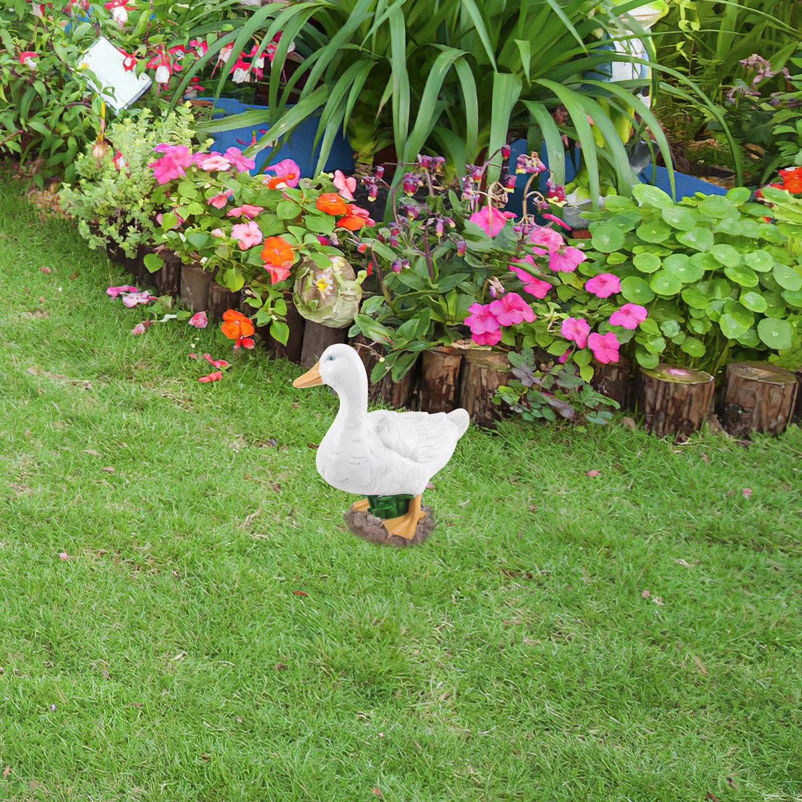 

Resin Vivid Realistic Garden Ornament Durable Lightweight Statue For Outdoor Pond Lawn Decor Supplies