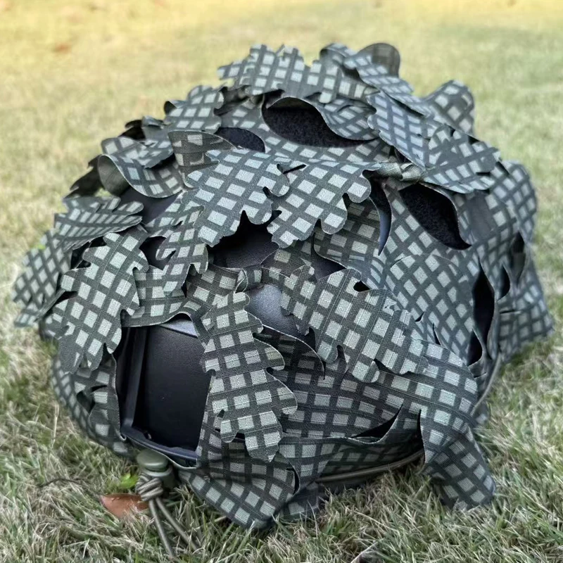 Funda para casco rápido US4CES camuflaje marino mexicano gorra cortada con láser 3D DNC M81 WL SS LETO camuflaje personalizado