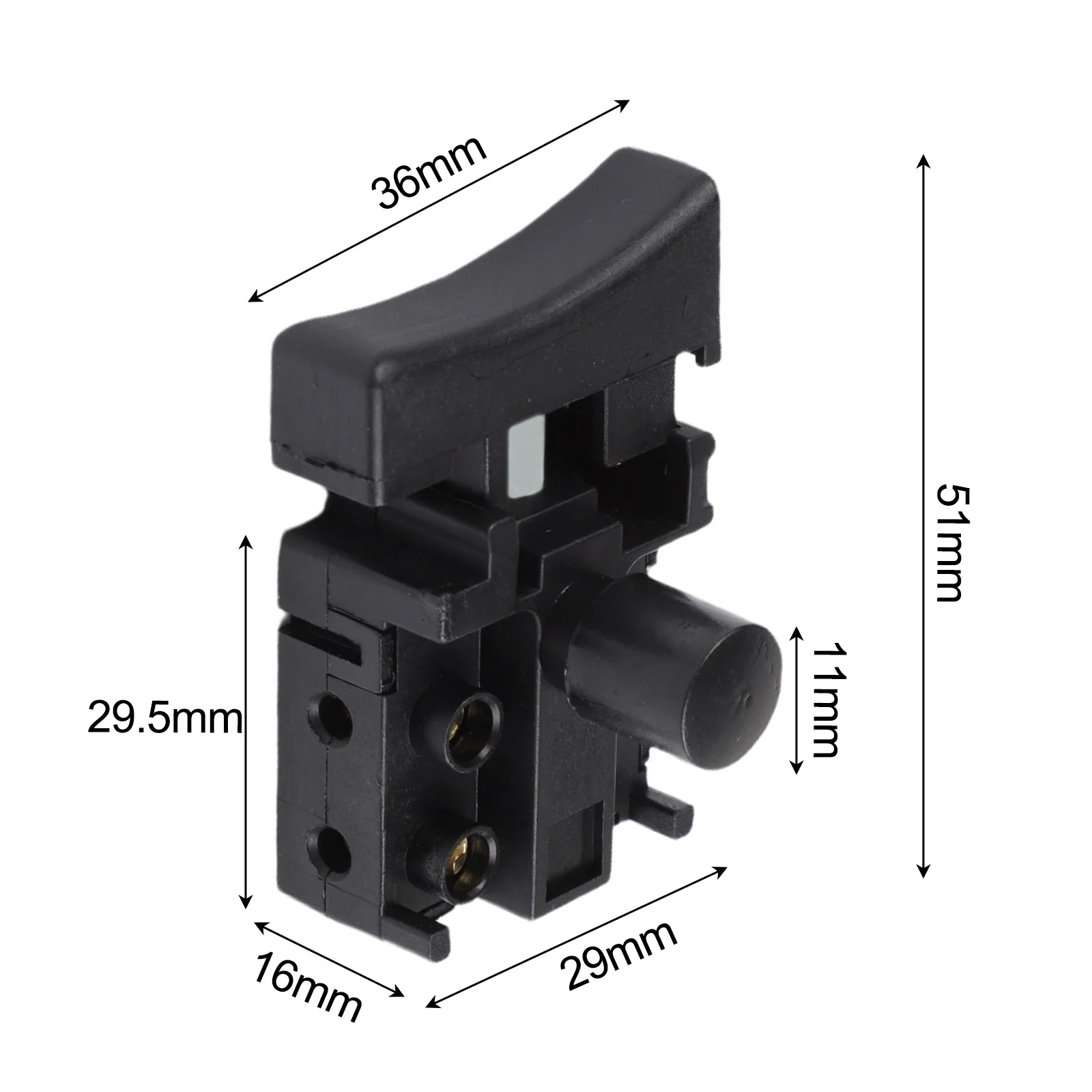 

Заменяемый выключатель для электрической цепной пилы, 10А 250В AC, 20В 125В DC, простая установка, надежная работа