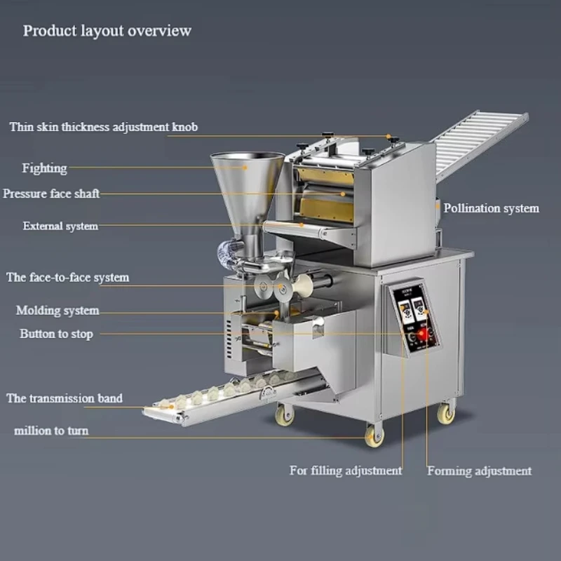 Customized Commercial Automatic Dumpling Empanada  Making Machine Manufacturing Stainless Steel Material Shop Restaurant Canteen