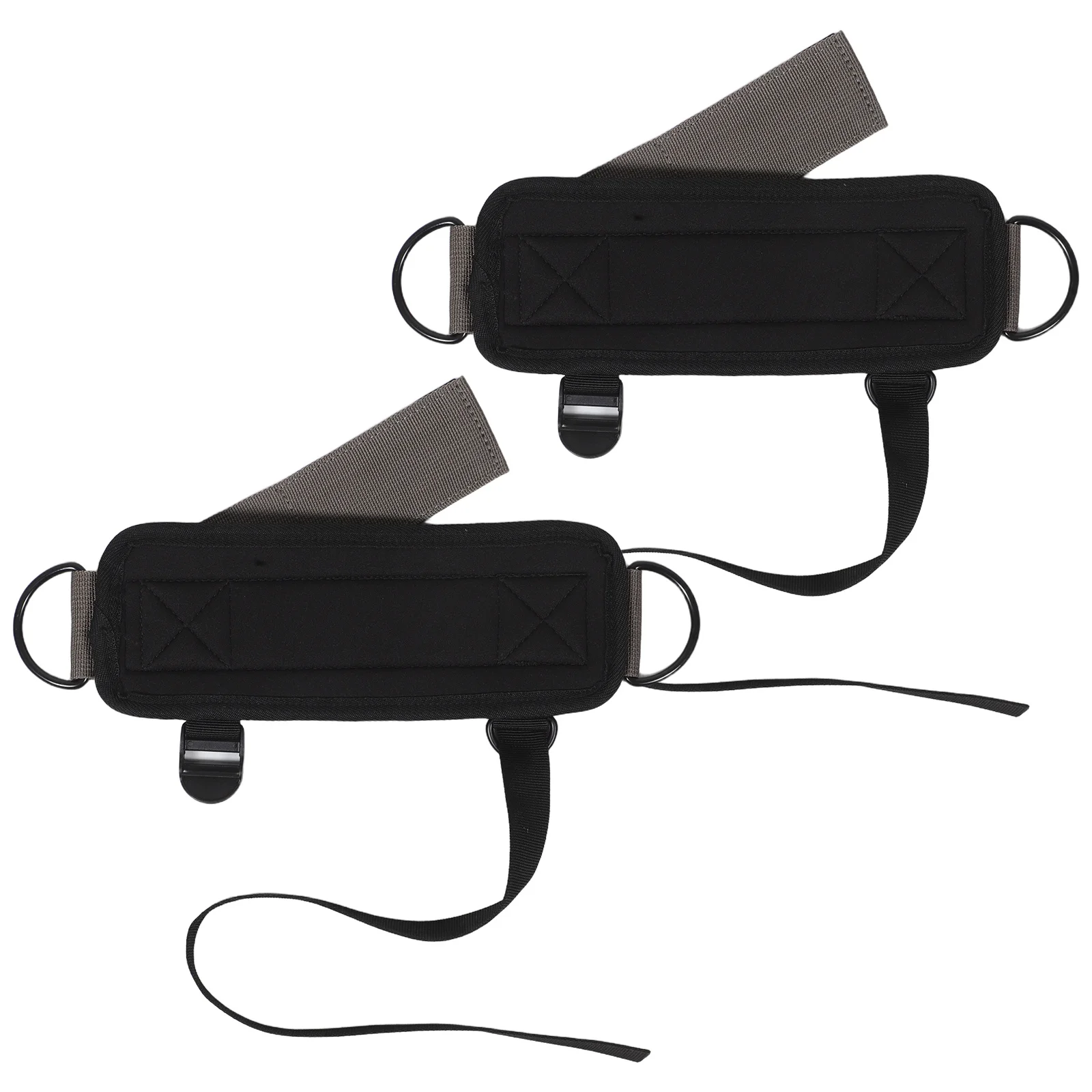 

1Pair Adjustable Brown Ankle Straps Fitness Leg Muscle Training Resistance Bands Cable Kickback Attachments for Gym Workout