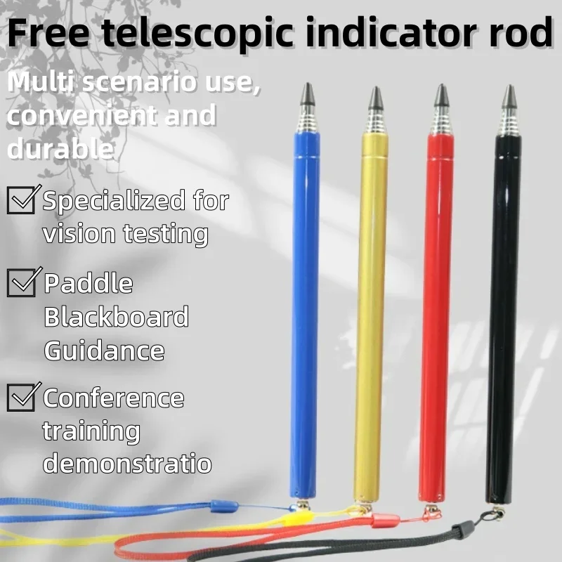 1pc Retractable Telescopic Pointer Stick Handheld Extendable Teaching Pointer for Classroom Presentation Blackboard Chalkboard