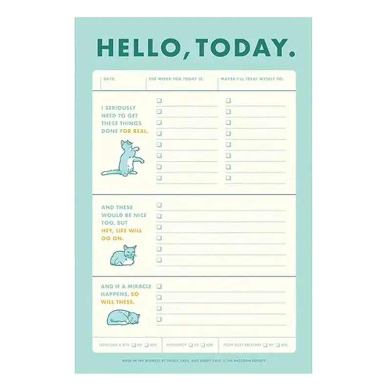 Activity Log Notepad Creative Daily Schedule Memo Pad 50 Sheets To Do List Notepad Self Discipline Check List Portable Daily