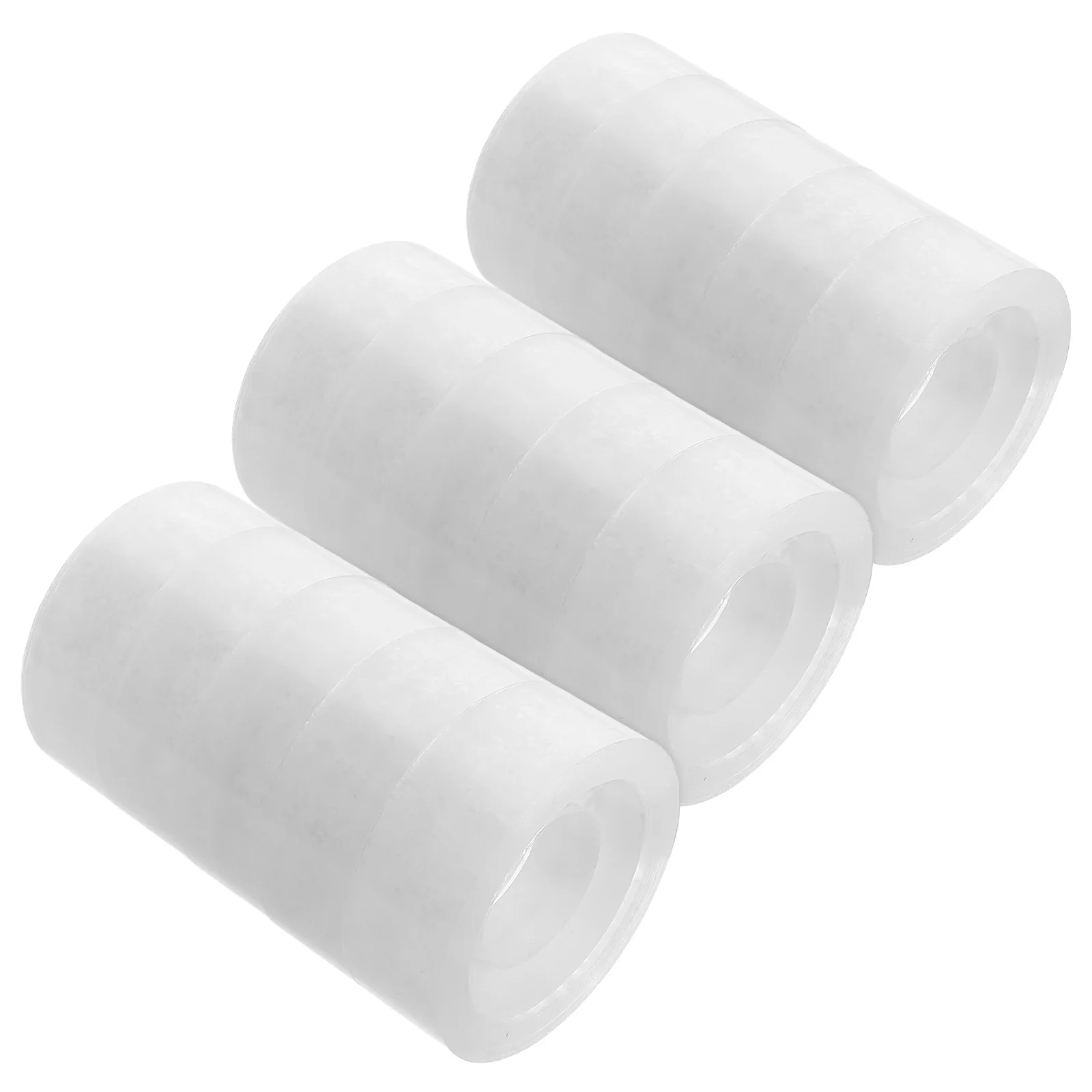 16pcs Clear Stationery Tape Rolls Multi-Use Transparent Office School Adhesive Tapes Bopp Material Long-Lasting Clear