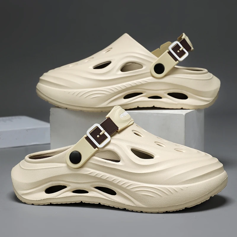 

Summer Men's Outdoor Sandals Beach Clogs EVA Soft Breathable Slippers Slides Men Casual Water Garden Shoes Male Beach Sandals