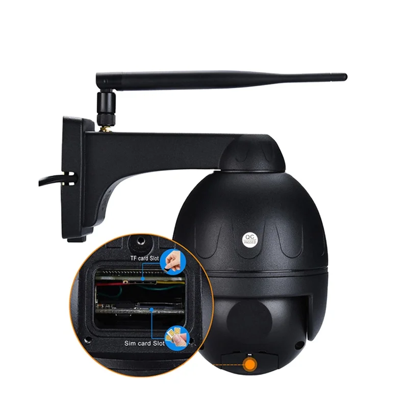 

Outdoor 1080P 3G 4G Wireless Security IP Camera Mini Ptz Dome Camera With SIM Card SD Card Slot