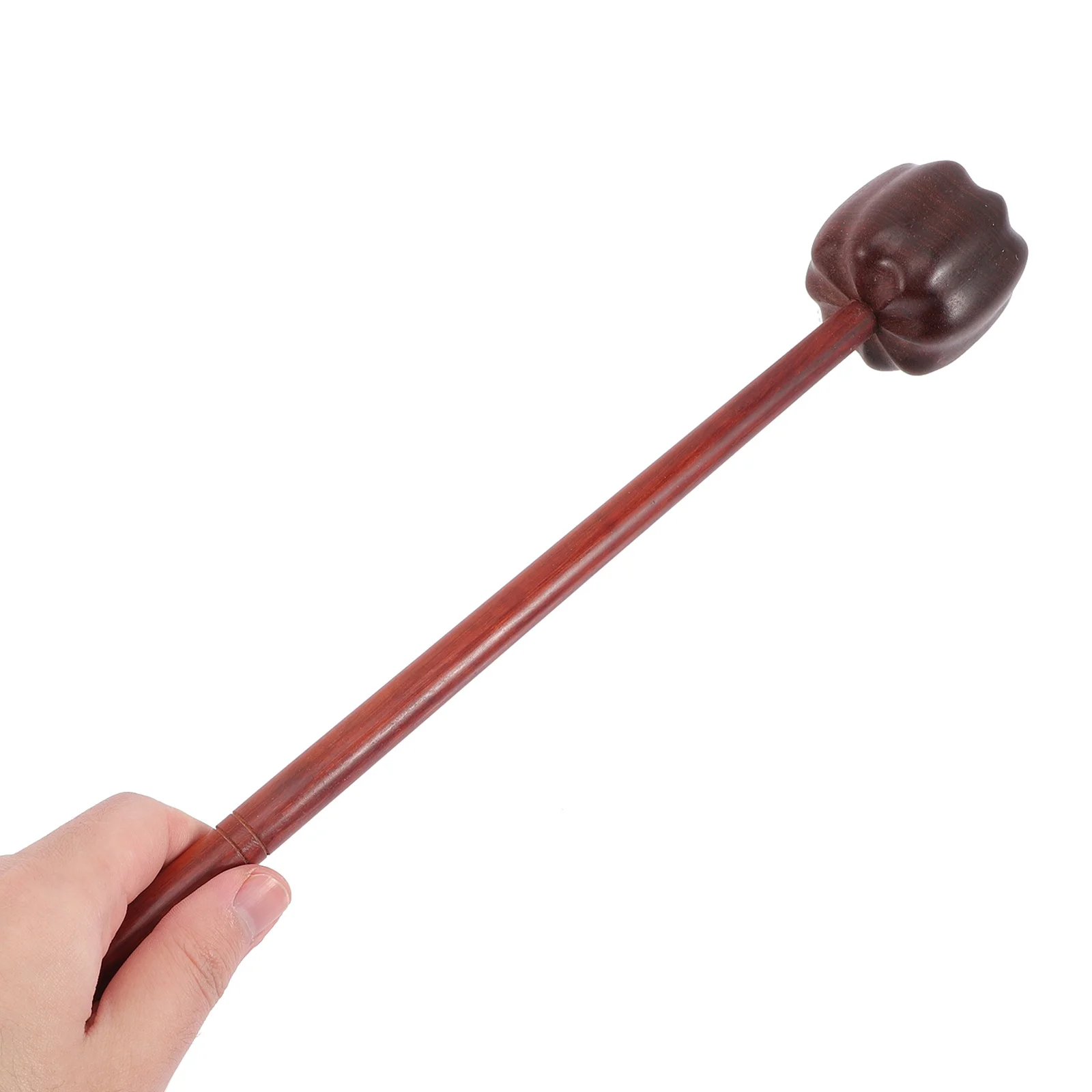 

Red Wood Portable Pumpkin Shape Massage Hammer Manual Beat Massager for Back Shoulder Leg Trigger Points Relaxation Body Massage