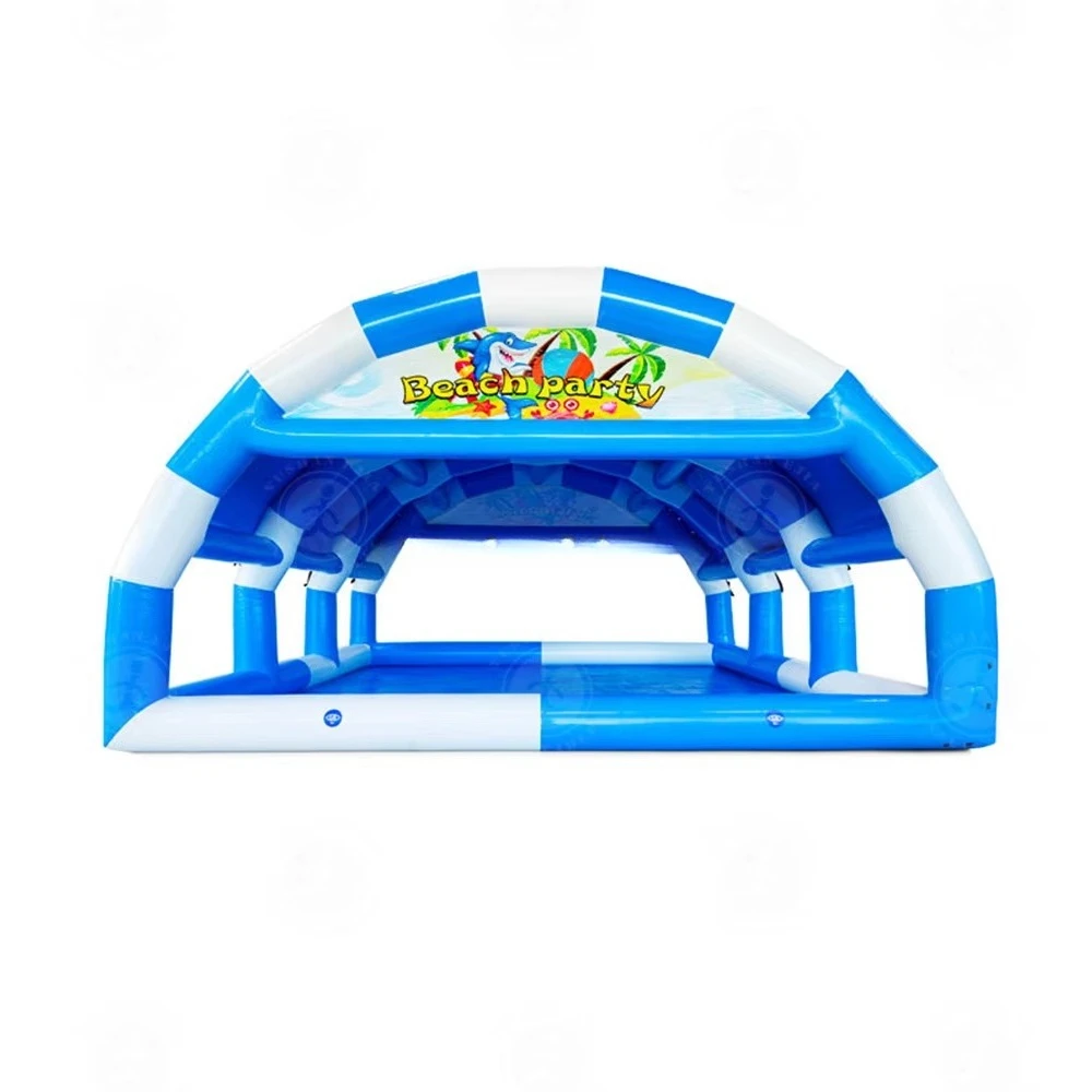 

High Quality Commercial Customized Inflatable Water Pool for Water Ball Paddler Boat Outdoor Swimming Pool With Roof for Sale