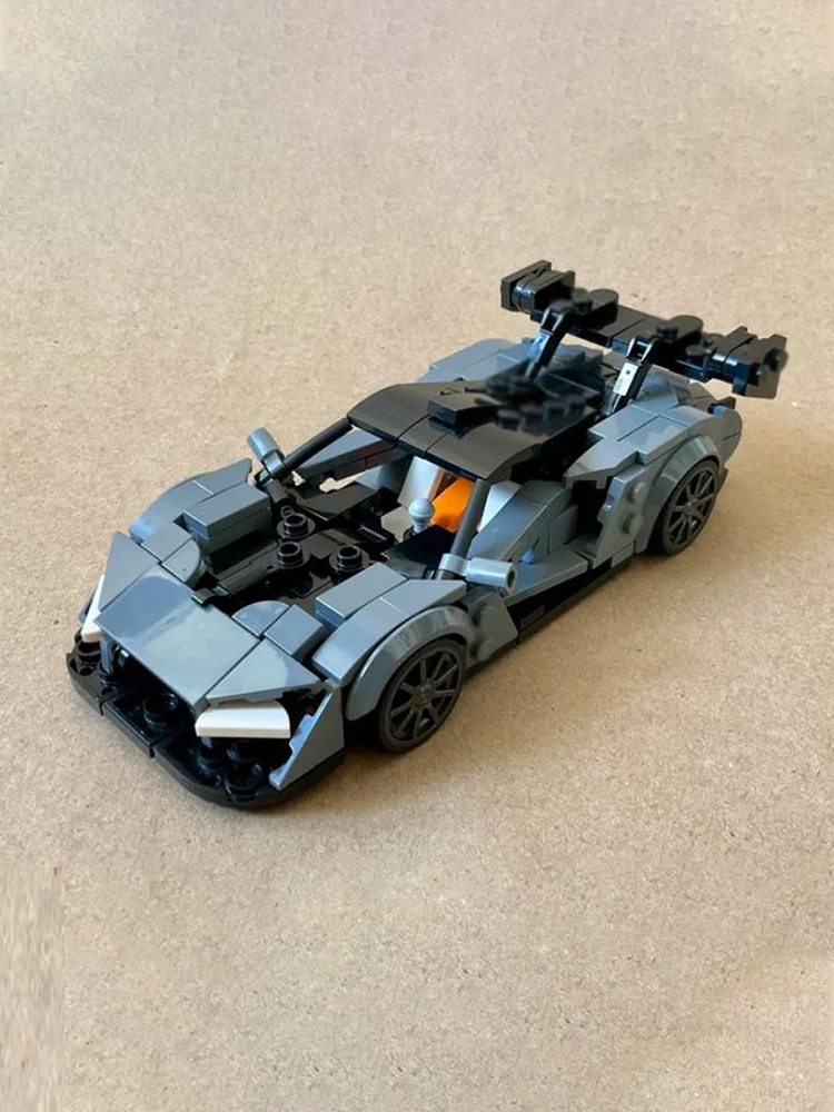 Speed Racing Car Model MOC Building Bricks Senna Top Tier Sports Car Modular Technology Children Holiday Gifts Assemble Toy Suit