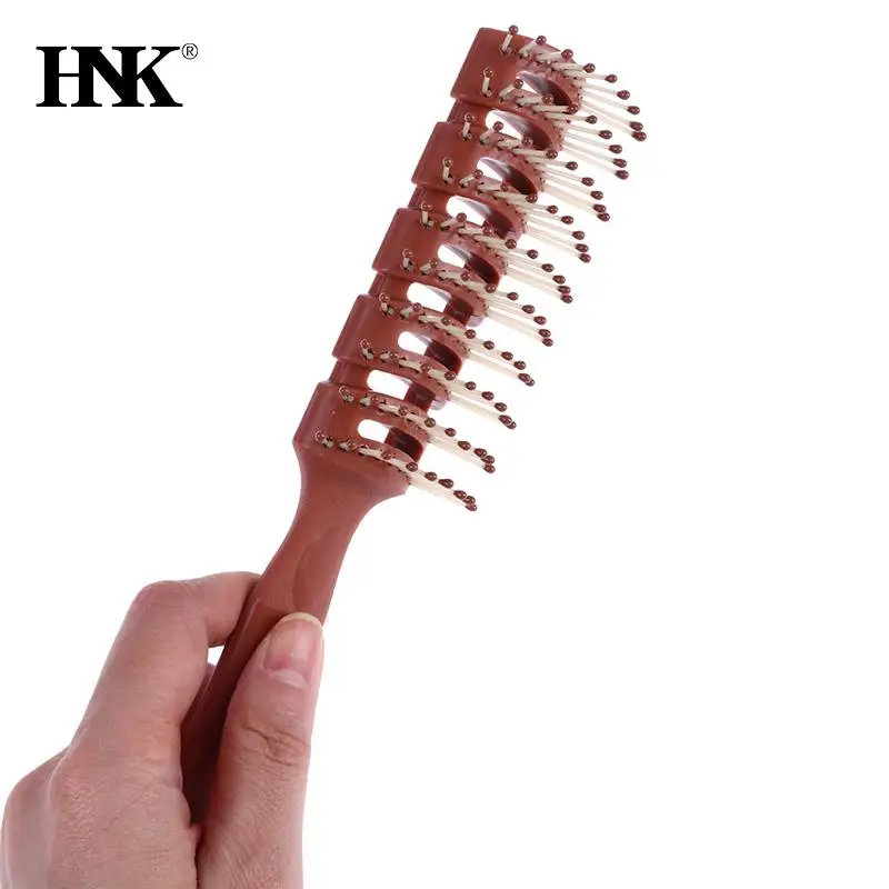 Salon Household Professional Rib Comb Of Men’s Pomade Hair Styling Massage Curling Hairbrush For Inner Buckle Modeling