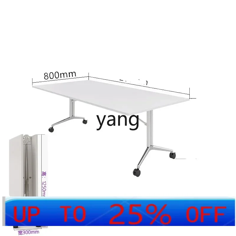 LMM Folding Conference Long Table Training Desk Mobile Splicing Telescopic Combination