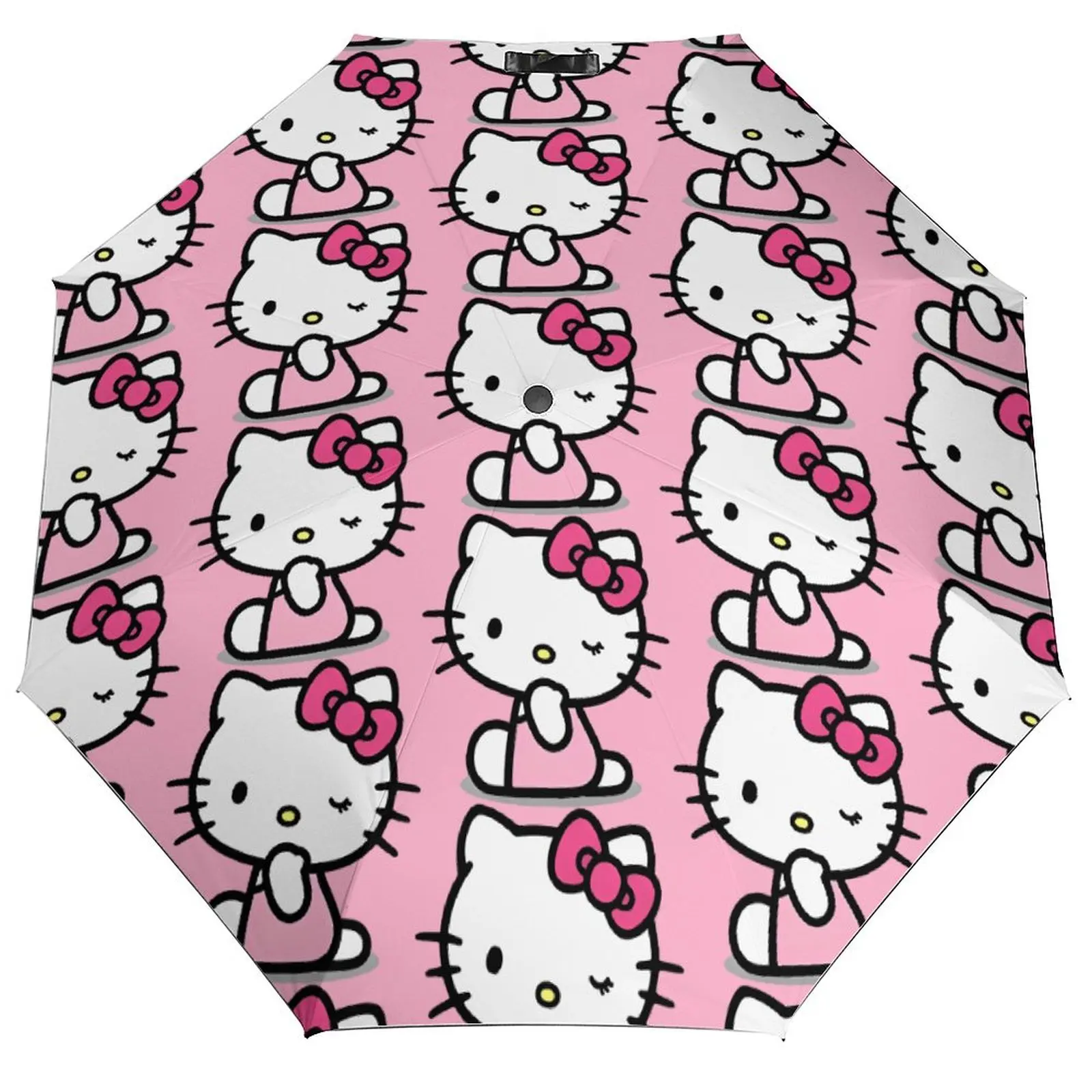 

Зонт Hello Kitty с мультяшным котом, кавайный солнцезащитный ветрозащитный зонт, складной оптовый автомобильный зонт для гольфа с рисунком