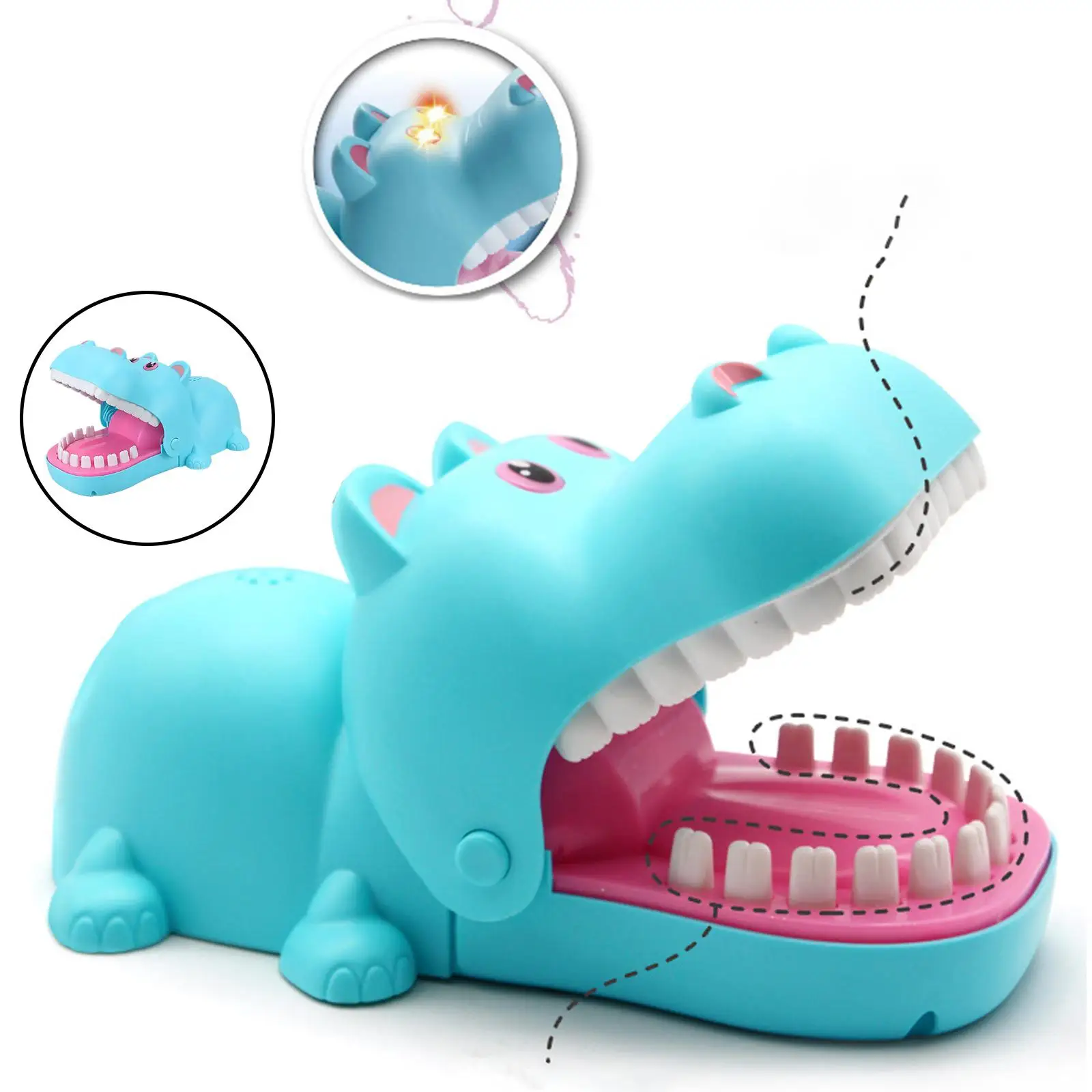 Classique hippopotame dents morsure doigt jouets jeu Mini Abs Crocodile mordre doigt jeu famille table fête drôle jouet accessoires cadeau