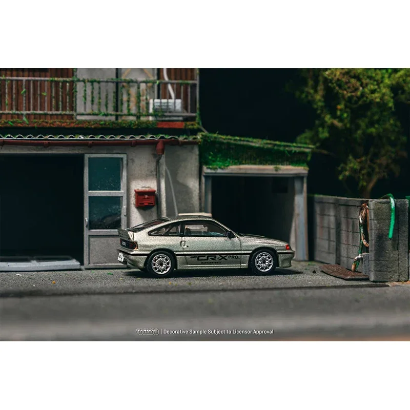 โมเดลรถยนต์ไดแคสท์ TW *CHASE* 1:64 ฮอนด้า บัลลาเด สปอร์ต มูเก็น CRX PRO สีเงิน ของสะสม ของเล่น Tarmac Works