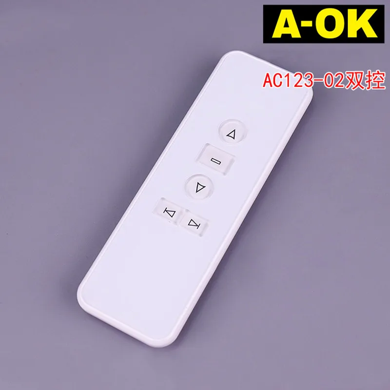 المنزل الذكي ستارة كهربائية للتحكم عن بعد A-OK جهاز إرسال لاسلكي مزدوج التردد AC123-02 ثنائي القناة #2
