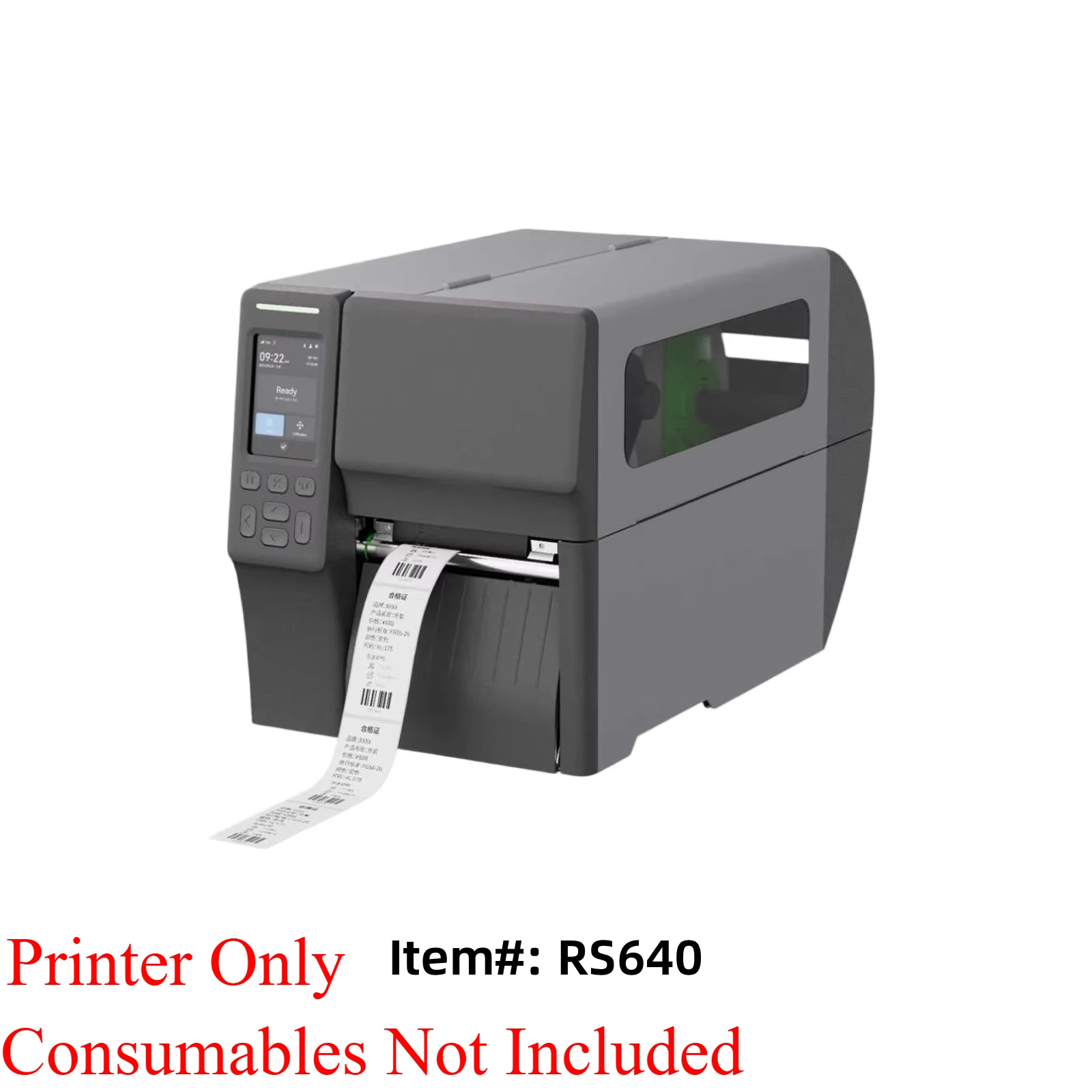 Industrial Barcode Thermal Transfer Printer 600DPI Large Roll Label Compatible WiFi USB Bluetooth Logistics Garment Wash Care Ta