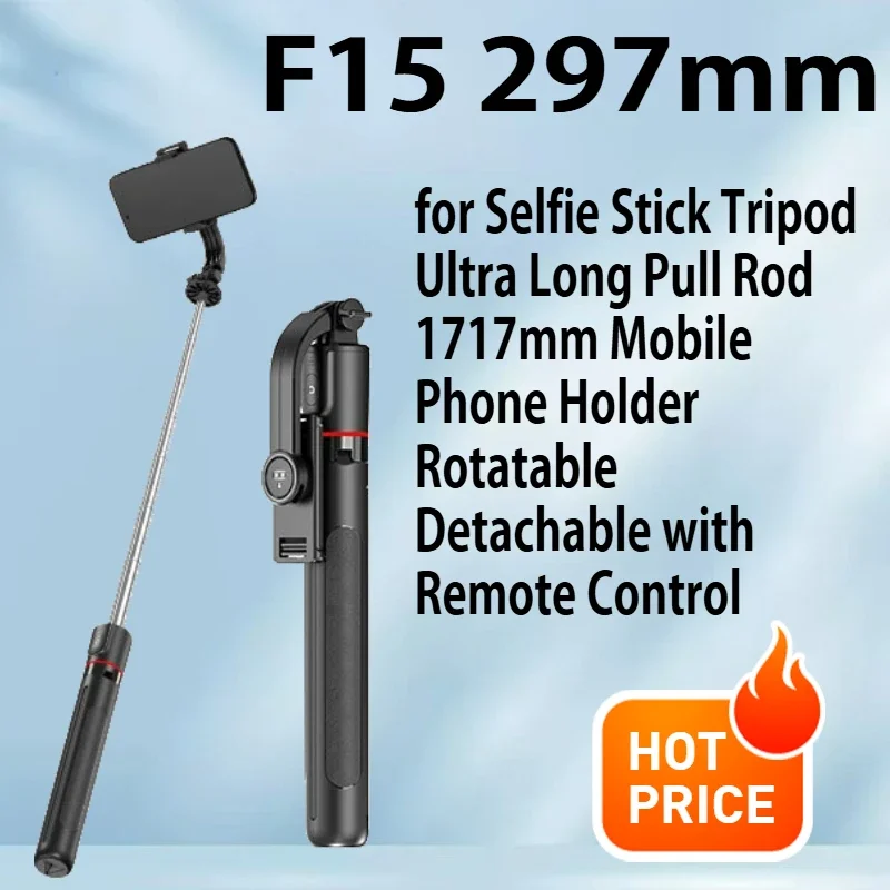 

Selfie stick, phone holder, live streaming shooting tool, extendable tripod, Bluetooth three in one F15