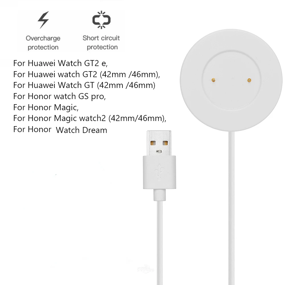 

USB Charger for Huawei Watch GT GT2e GT2 42mm 46mm Honor Magic 1/2 GS Pro Portable Charging Cable Fast Charging Dock Station