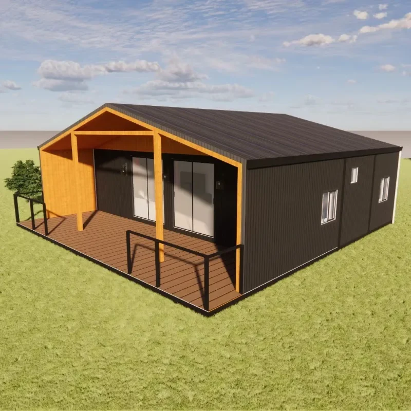 Luxury Modern Steel Structure Frame Mobile Portable 40ft 3 Bedrooms Expandable Container Houses Folding Container Tiny Home