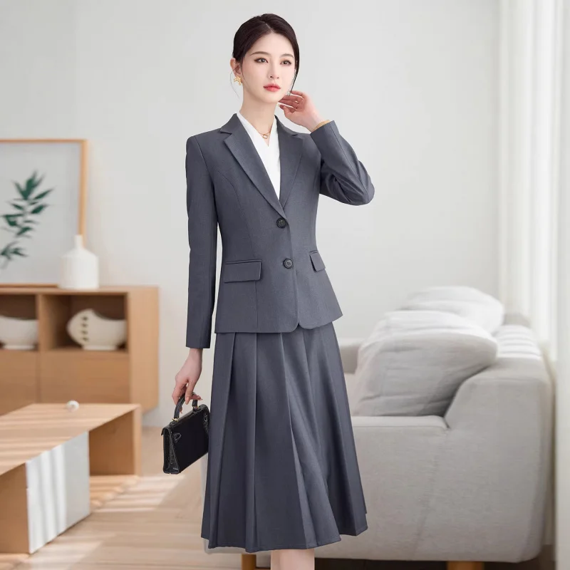 2026Spring new professional attire, high-end business suit, slimming and elegant, formal wear for white-collar workers and colle