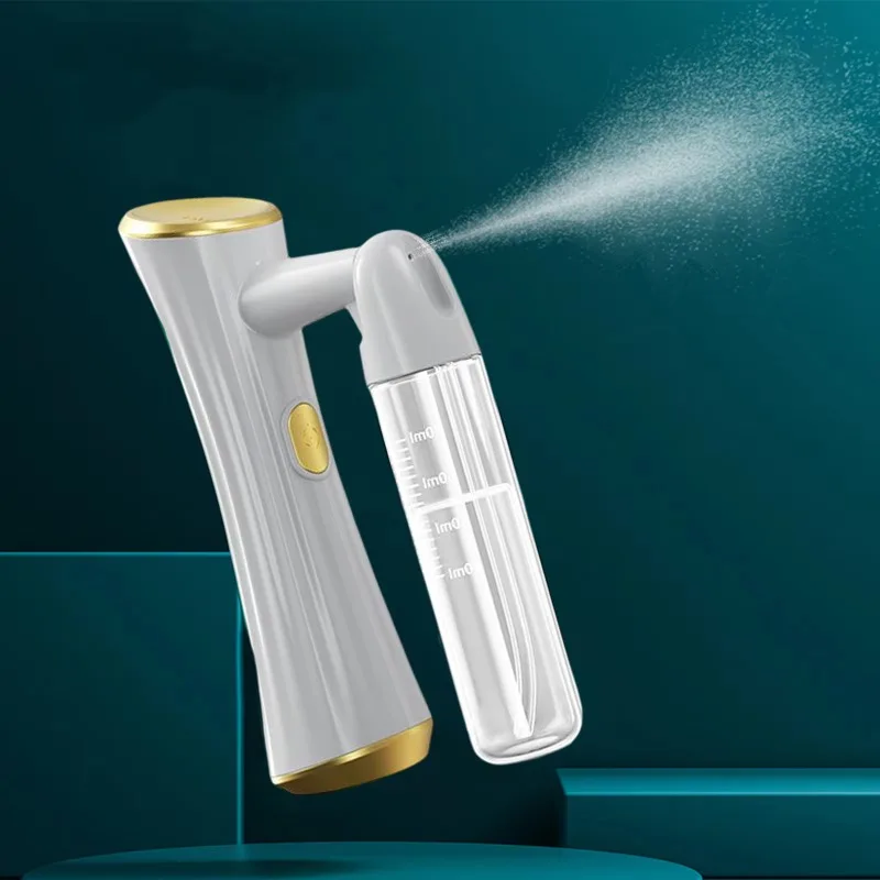 Pulverizador facial portátil a vapor - Umidificador portátil para hidratação profunda e reabastecimento da pele, ferramenta de cuidados de beleza - Branco