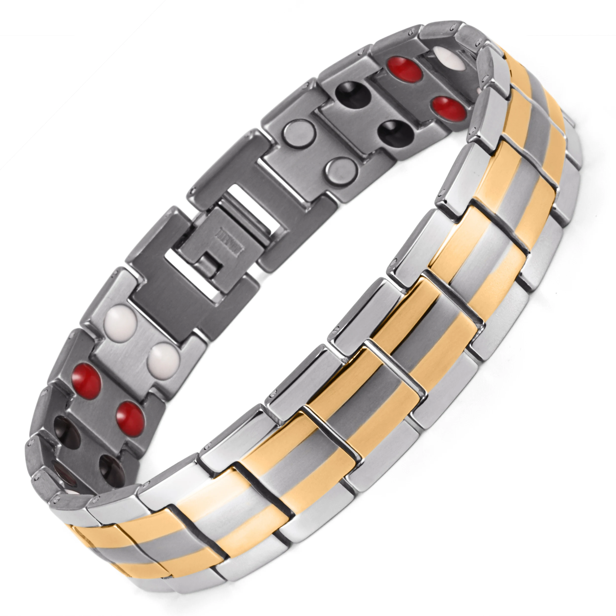 

Rainso Fashion Jewelry Health Magnetic Titanium Bio Energy Bracelet For Men Accessory 2024 Gifts Drop Shipping