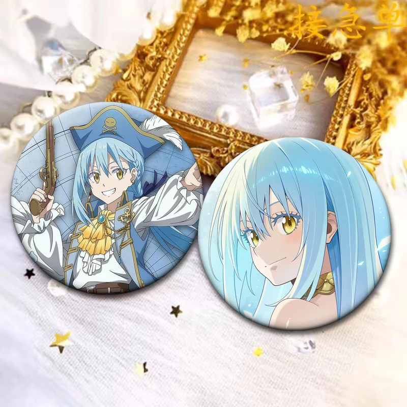 Anime That Time Got Reincarnated As A Slime Brooches TenSura,Rimuru Tempest,Veldora Tempest Lapel Pins Cartoon Badge Bag Decor