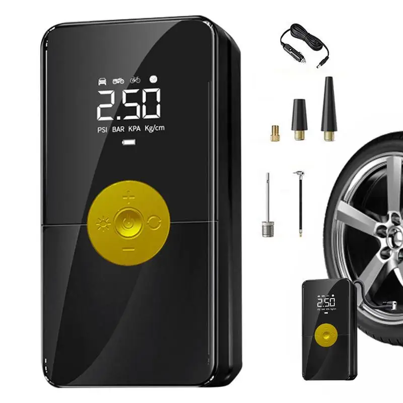 

Portable Air Pump Tire Inflator For Motorcycle Rechargeable Tire Pump With Led Light Car Tyres Car Accessories For Air Cushion