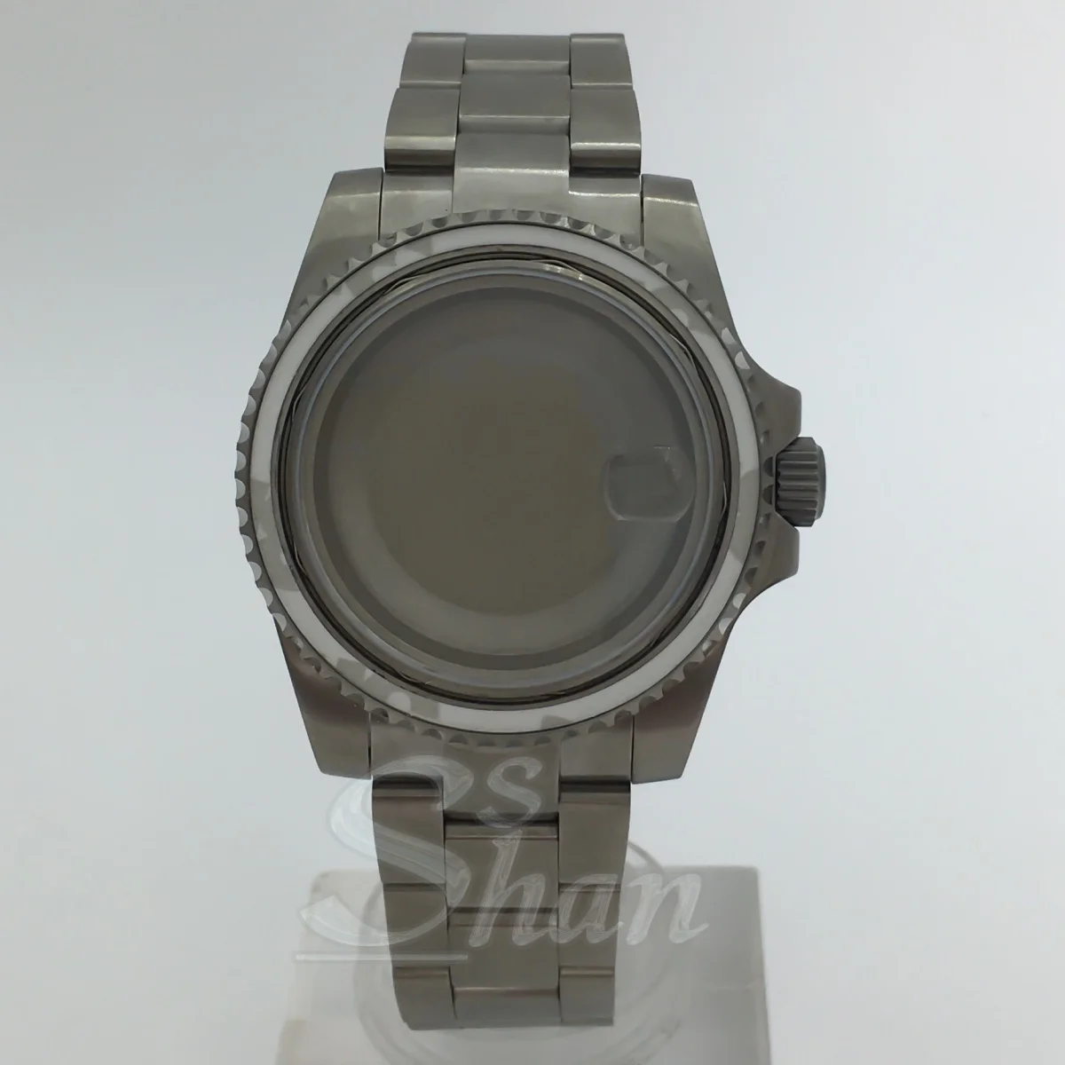 

Titanium 40mm case with bracelet SUB GMT watch suitable for NH34 NH35 NH36 ETA2824 PT5000 movement replacement parts