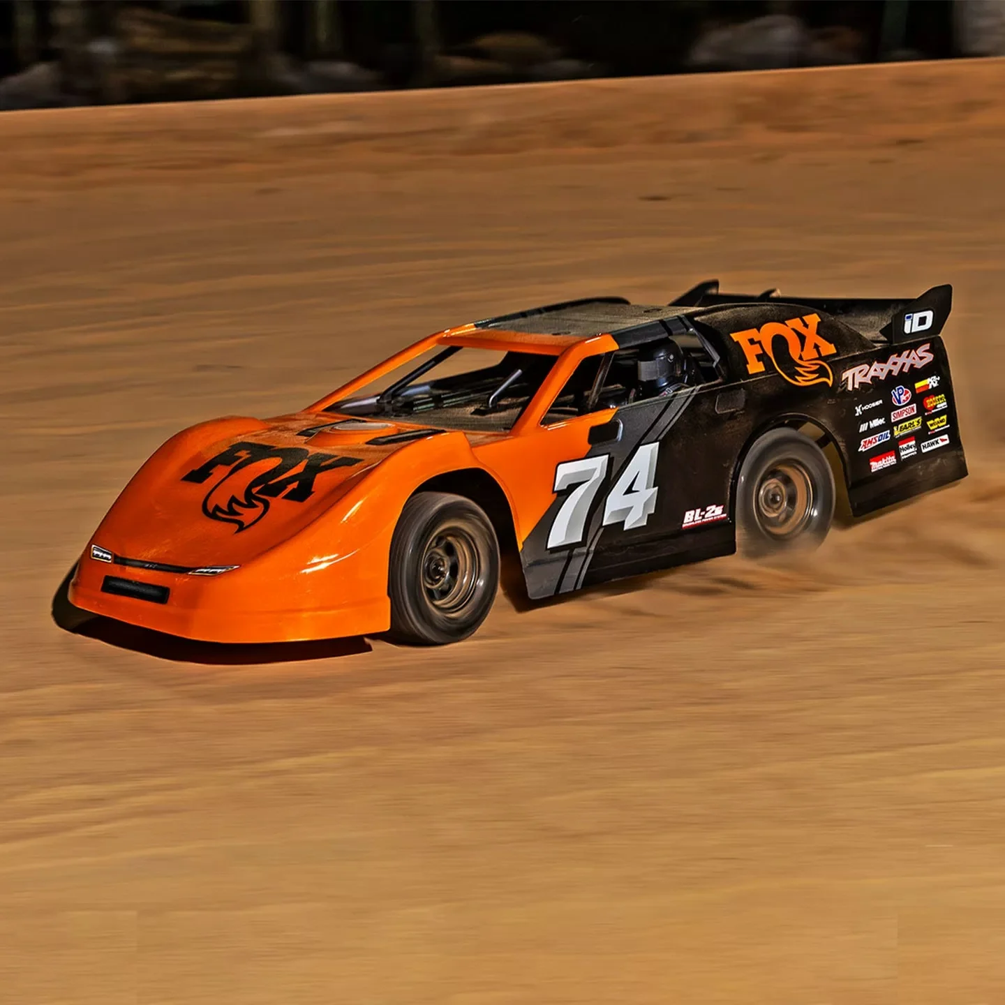 TRAX 1/10 Slash Late BL2S remote-controlled electric two wheel drive mud racing car 104364-74