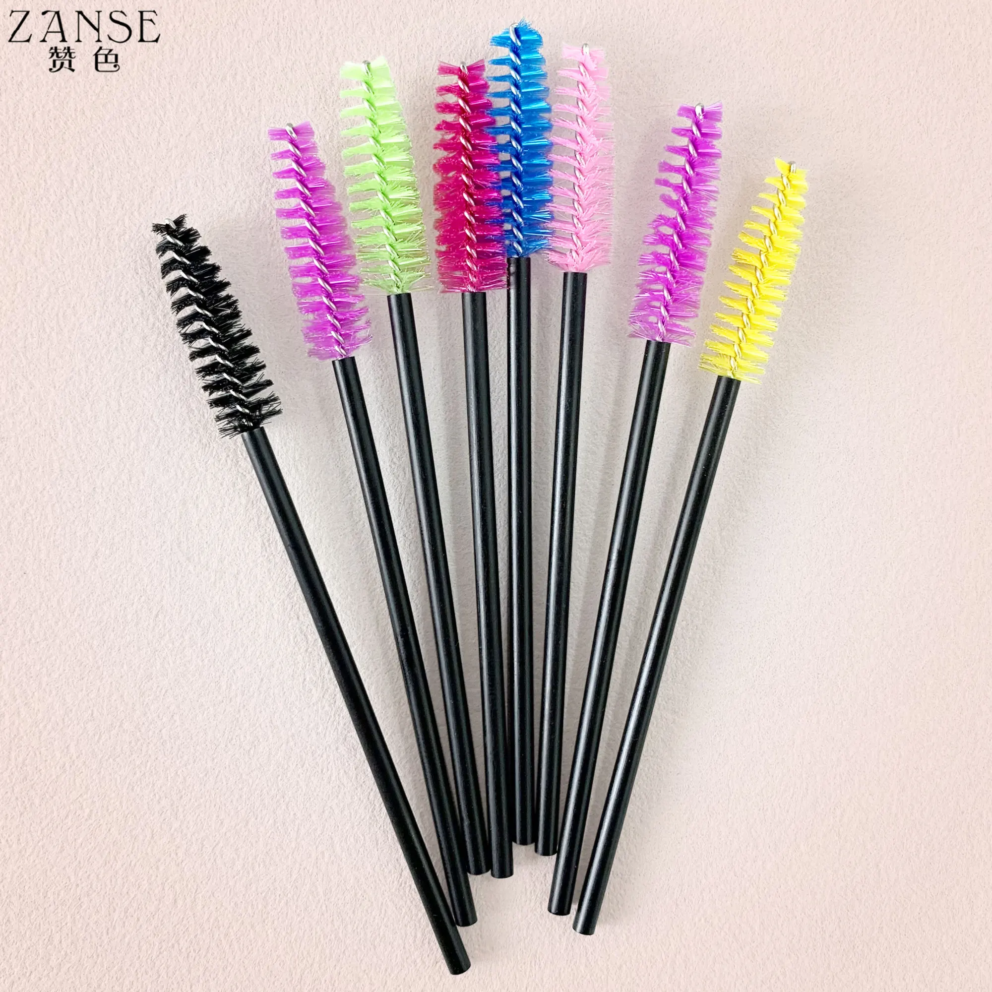 ZANSE-Sobrancelha Mascara Wands Aplicador, Lash Cosmetic Brushes, Maquiagem Lash Extension Supplies, descartáveis