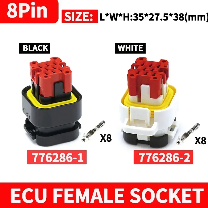 5/10/50Pcs  8/14/23/35 Pin Way ECU Automotive Male Female Connector Plug 770680-1 776273-1 776164-1 Electrical Wire Connectors