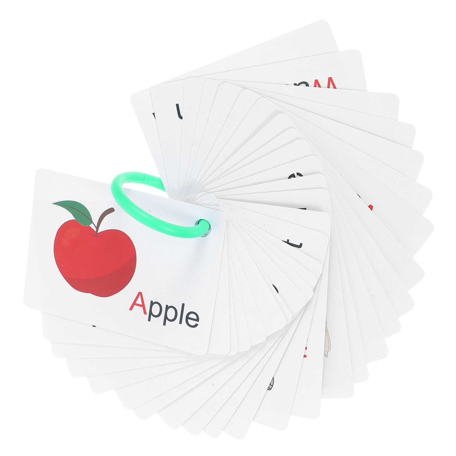 Educazione precoce Carte inglesi Giocattolo Portatile Giocattolo per bambini Cartone animato Accessori cognitivi Gioco di puzzle