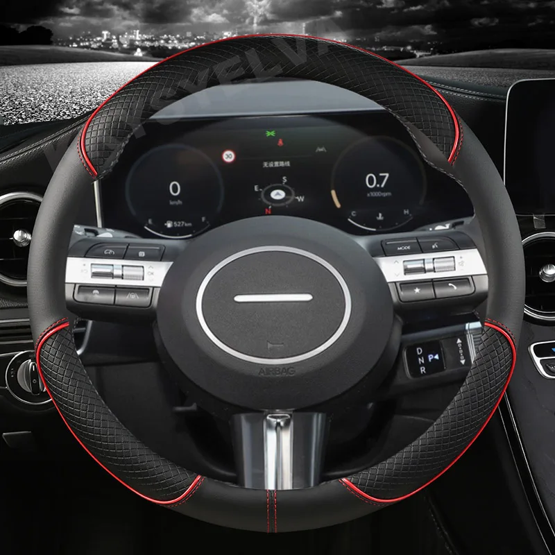 

PU Leather Car Steering Wheel Cover For Hyundai Tucson 2022 2024 Elantra 2020 Sonata 10th 11th 2021 2022 2024 Auto Accessories