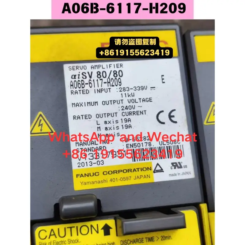 

Б/у оригинальные разобранные запчасти A06B-6117-H209. Драйвер протестирован, исправен. Быстрая доставка.