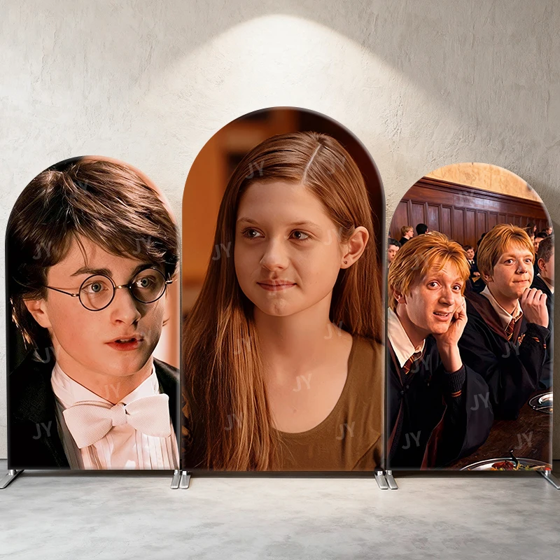 

Harry Potter & Ginny Weasley Theme Arch Backdrop Cover Movie Scene For Kids Birthday Baby Shower Photo Booth Decor