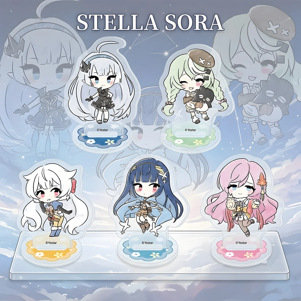 Anime Stella Sora 10cm Acrylic Stand,Collectible Gift,Chitose Amber,game peripheral storage rack decor Xmas collect keychain