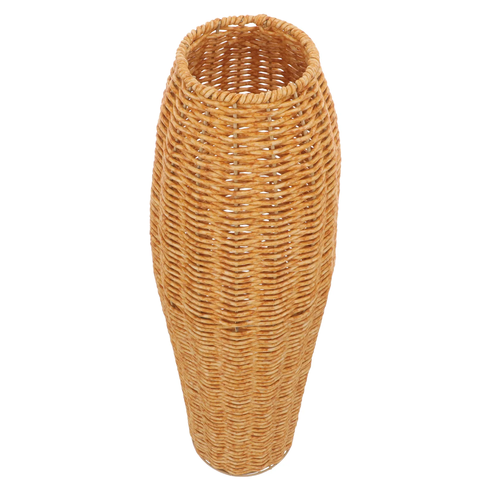 

Hydroponic Vase Flower Wedding Decor Woven Vases Insert Craft Imitation Rattan Holder Dried Flowers Plastic Basket Tall Fake