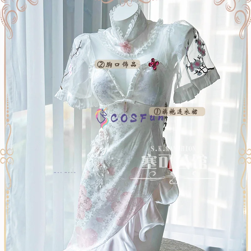 

Dorothy Cosplay Anime NIKKE：The Goddess of Victory Costume Cheongsam Dress Halloween Party Carnival Uniform COSFun