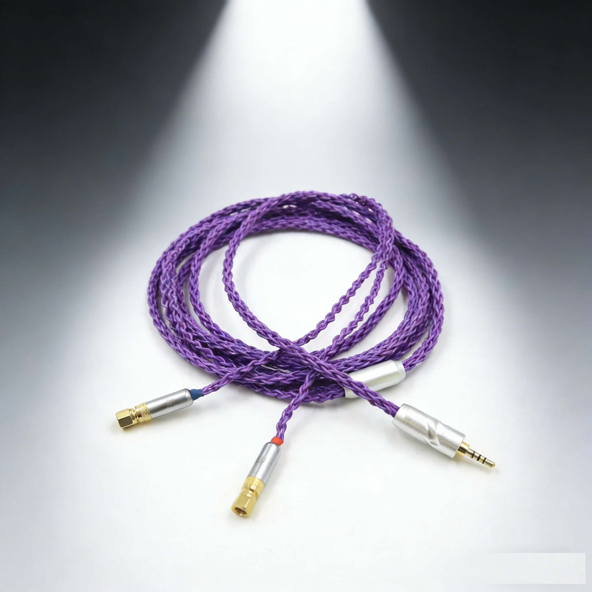 HIFI  Silver Plated Headphone Upgrade Replace Cable For (Screw) Hifiman HE6 HE5 HE400 HE500 HE600 HE300