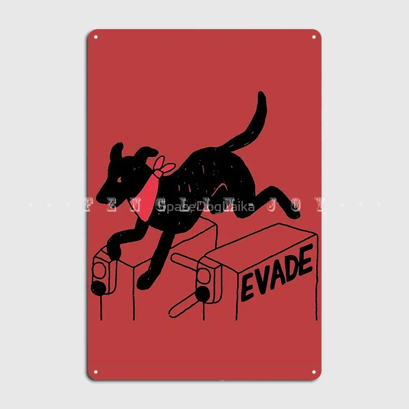 Negro Matapacos Riot Dog Protest Fare Evasion Street Art Metal Plaque Poster Kitchen Garage Decoration Tin Sign Posters