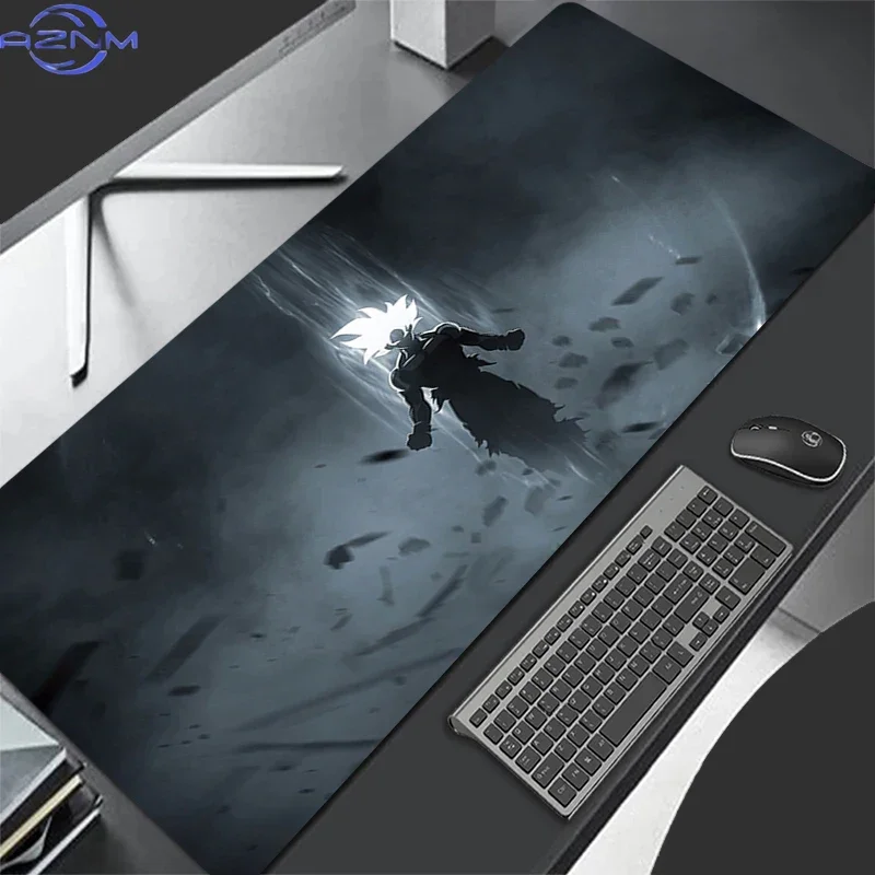 Red Tone Anime Symbol And Wooden Stick Art Mouse Pad, Rubber Non-Slip Base, Smooth Fabric Gaming Desk Mat for Desktop Gaming and