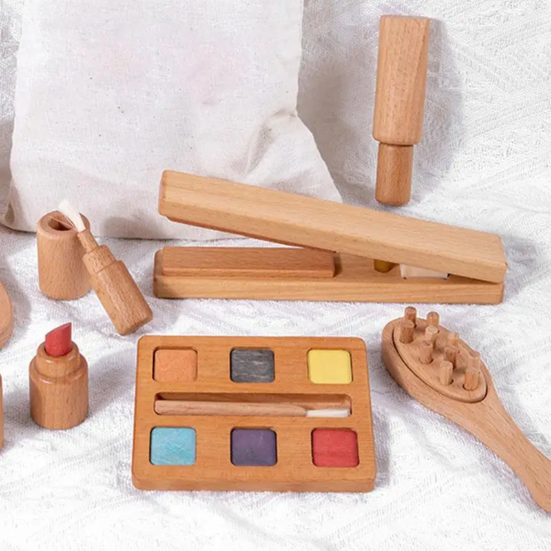 Pretend Play Toy Kids Tool Set Preschool Wooden Early Educational Toy Montessori Role Play Toys For Learning Fine Motor Skills