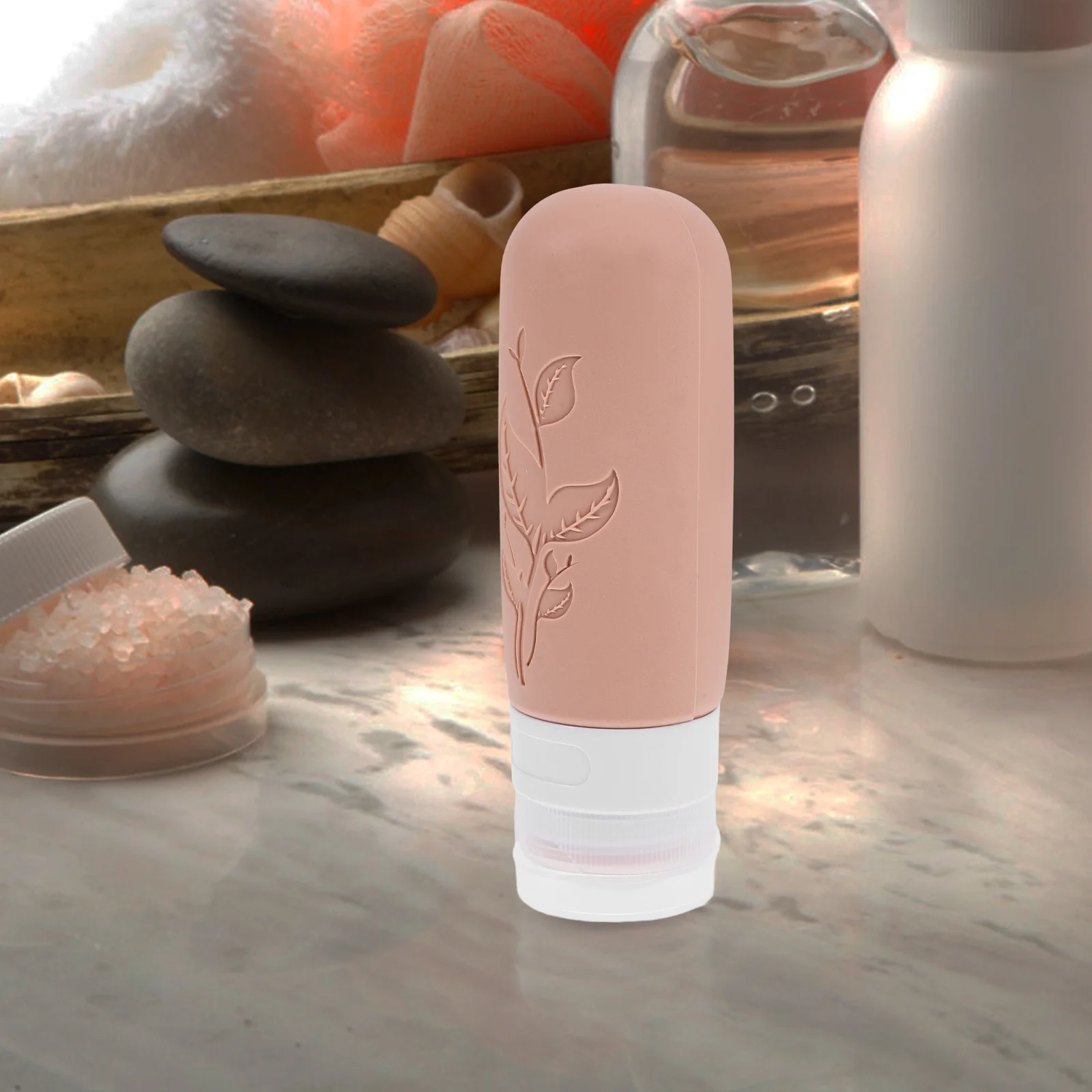 

4Pcs Refillable Travel Bottles Leak Proof Silicone Squeeze Tubes Portable Toiletry Containers for Travel Essentials