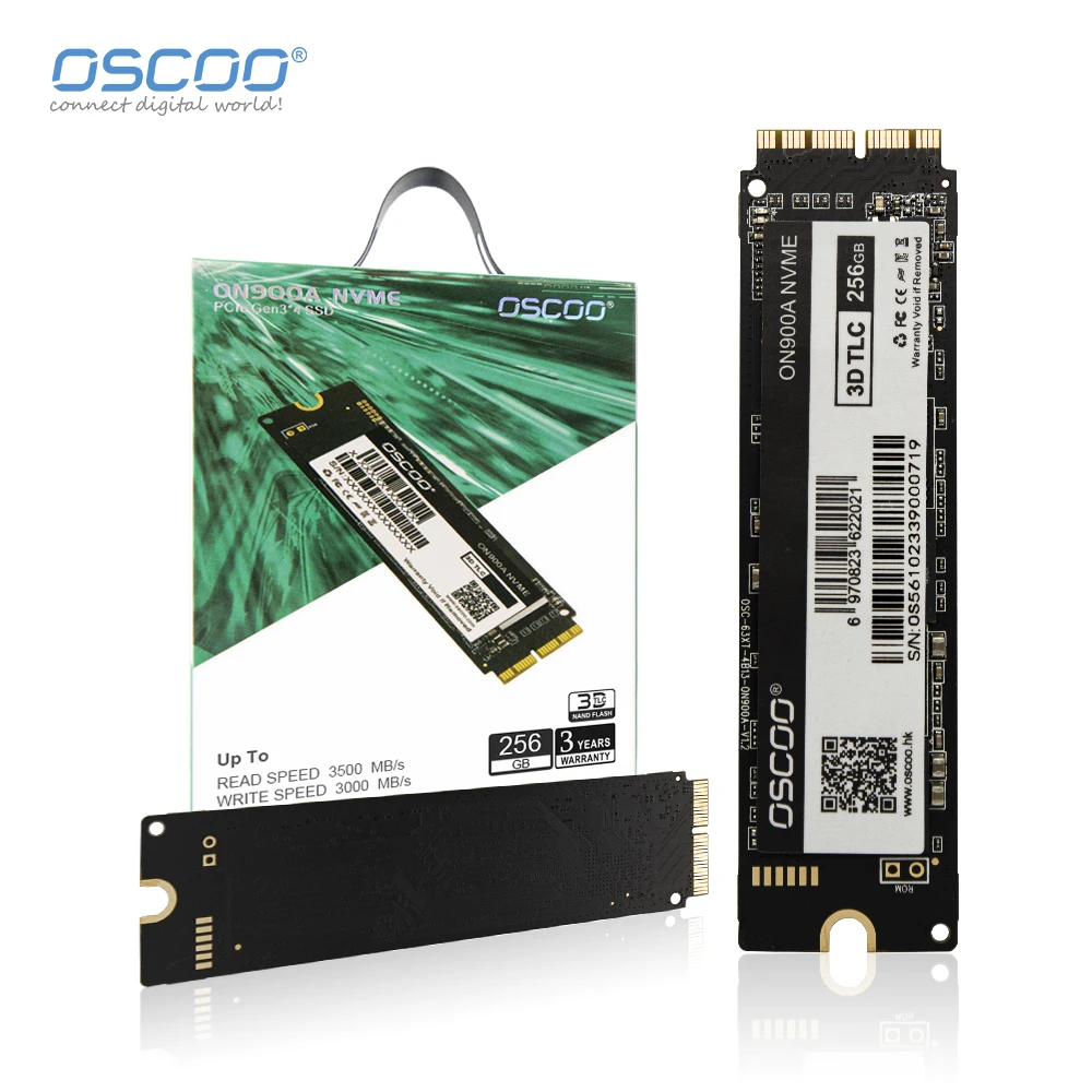 OSCOO 하드 디스크 애플 맥북 SSD, 2013 2015 2017 맥북 에어 A1465 A1466 A1398 A1419 A1418 NVMe SSD, 맥북 PCIe 3.0 SSD