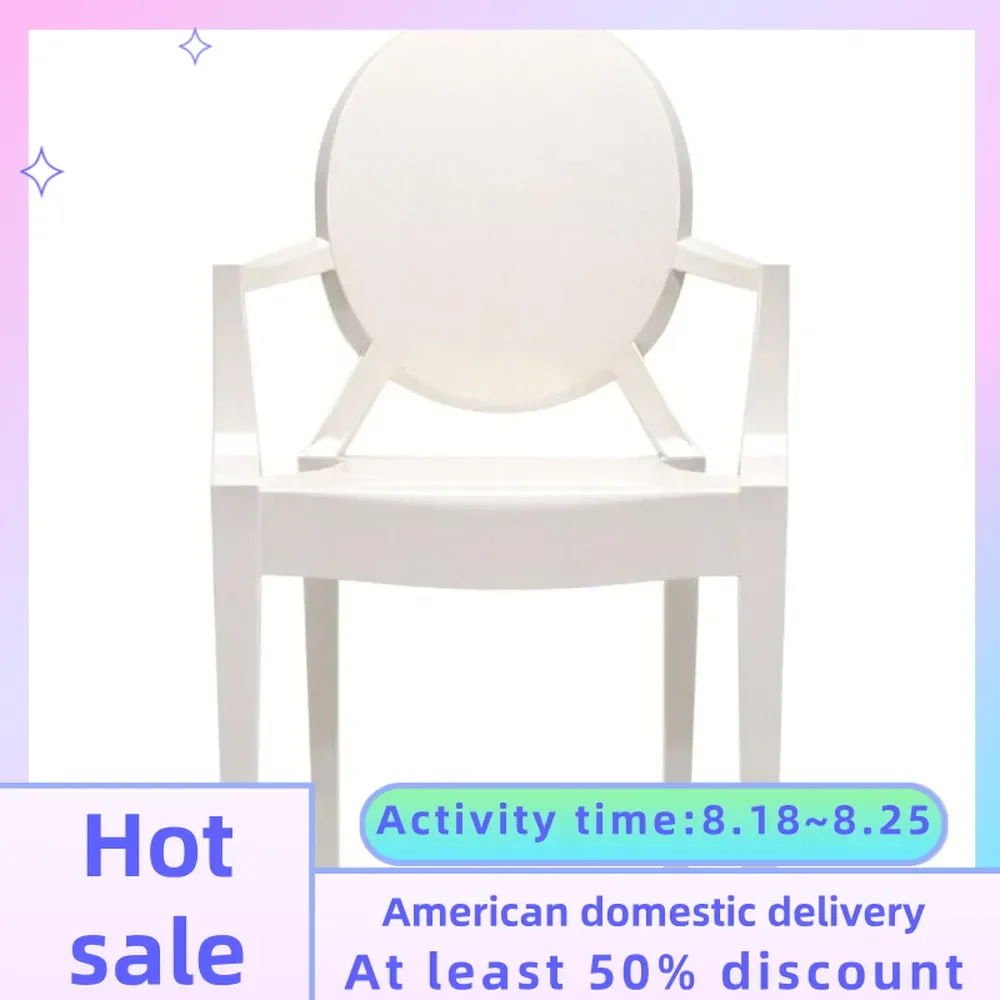 Ghost Arm Side Chair White Freight Free Table Chair Set Luxury Chairs Dining Room Modern Armchairs Furnitures Home Furniture