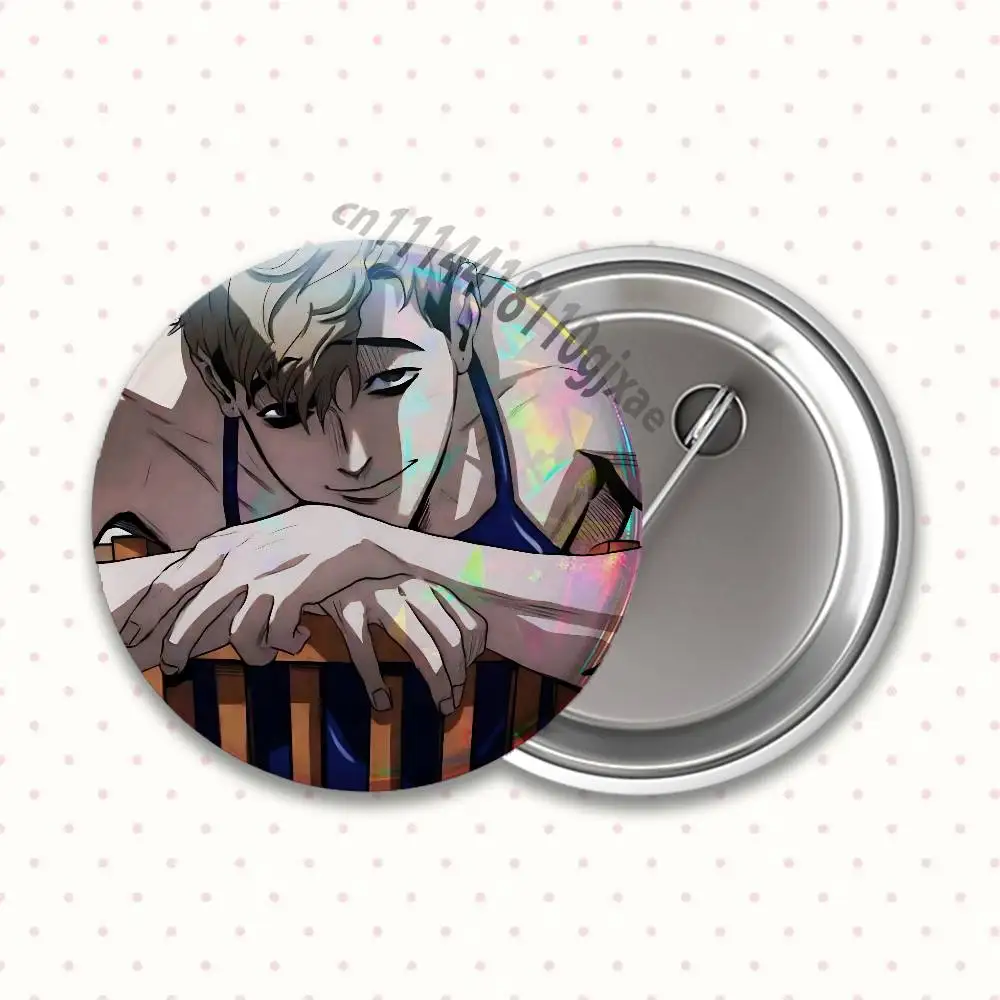 K-Killing S-Stalking Korean Manga Badges25 32 44 58 75mm Round Cosplay Pin Bag Decor Fans Collect Friends Gifts Brooch Souvenir