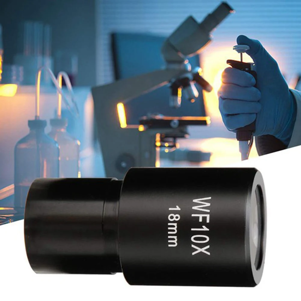 2 PCS WF10X Widefield Eyepiece Biological Microscope Optical Lens Eyepiece Wide Angle 23.2mm Mounting Size
