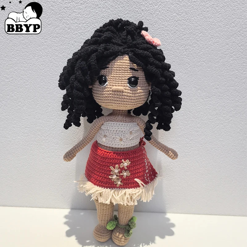 

Вязаная кукла ручной работы, кукла Моана, вязаные крючком куклы для дома, аксессуары, узор, игрушки, украшения