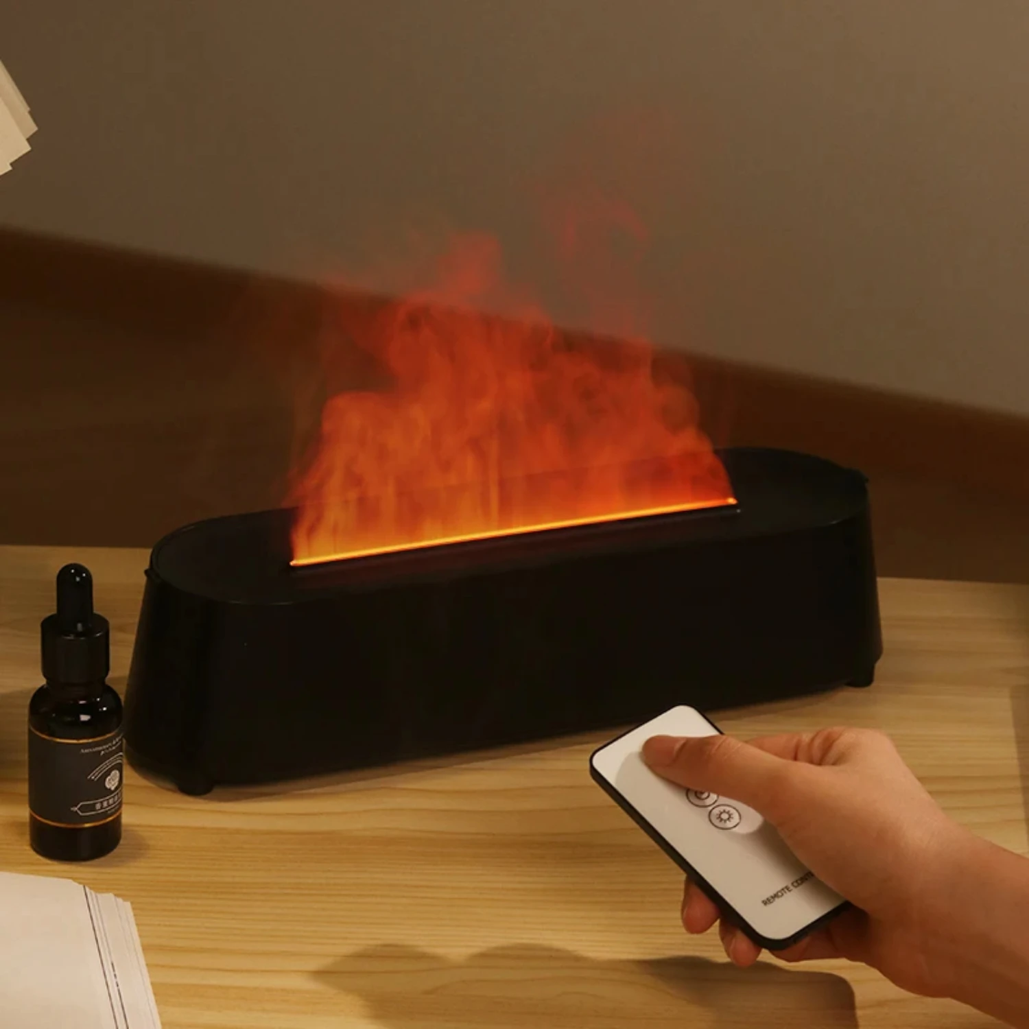 Flame Simulator Aromatherapy Humidifier for Relaxation and Home Decor